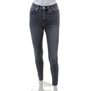 CQY Womens High Waisted Skinny Jeans Gray Size 26